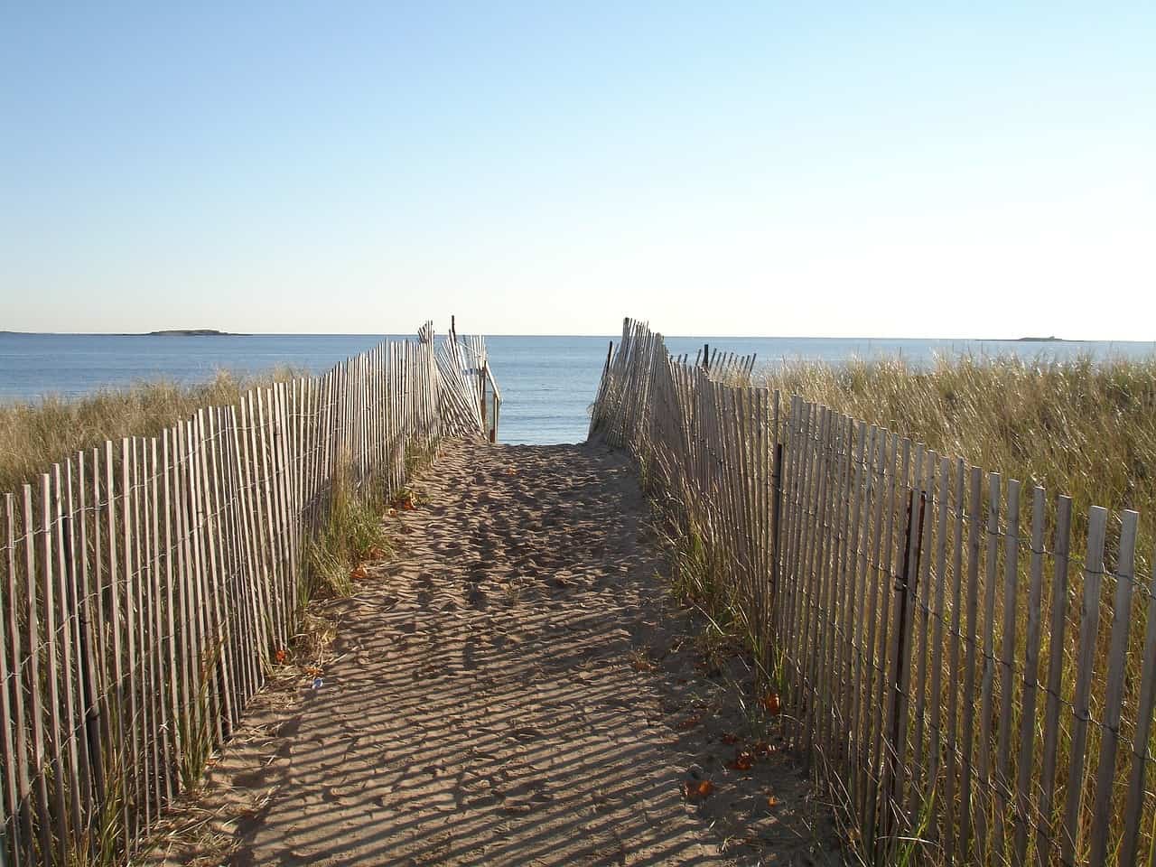 Coast Path through sand dunes