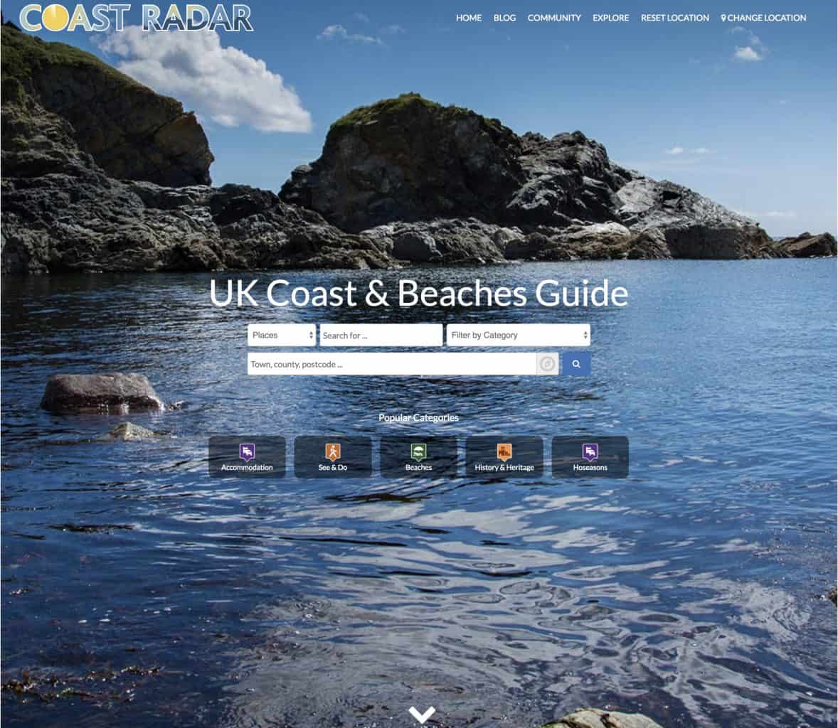 Coast Radar UK Coast and Beach Guide