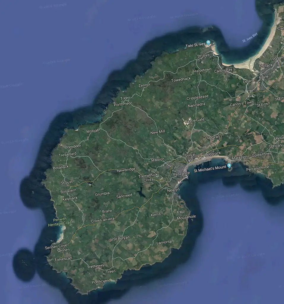 Penwith Peninsula, Cornwall