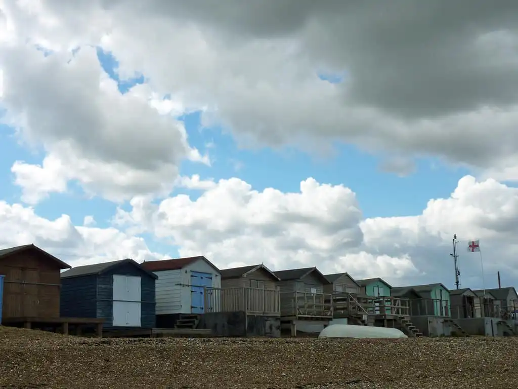 whitstable beach huts photo
