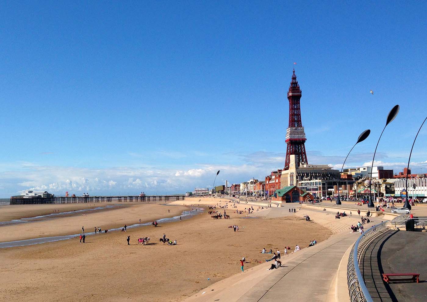 Blackpool Beach and Blackpool Tower