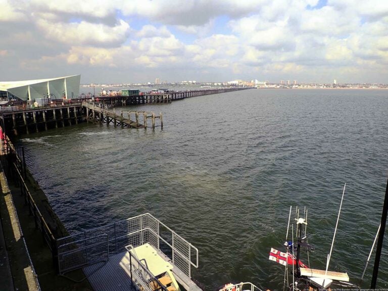 Southend Pier looking to beach 768x576