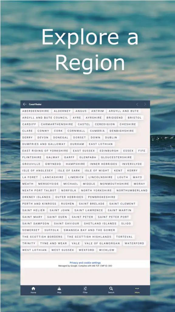 UK's coastal region destination guides